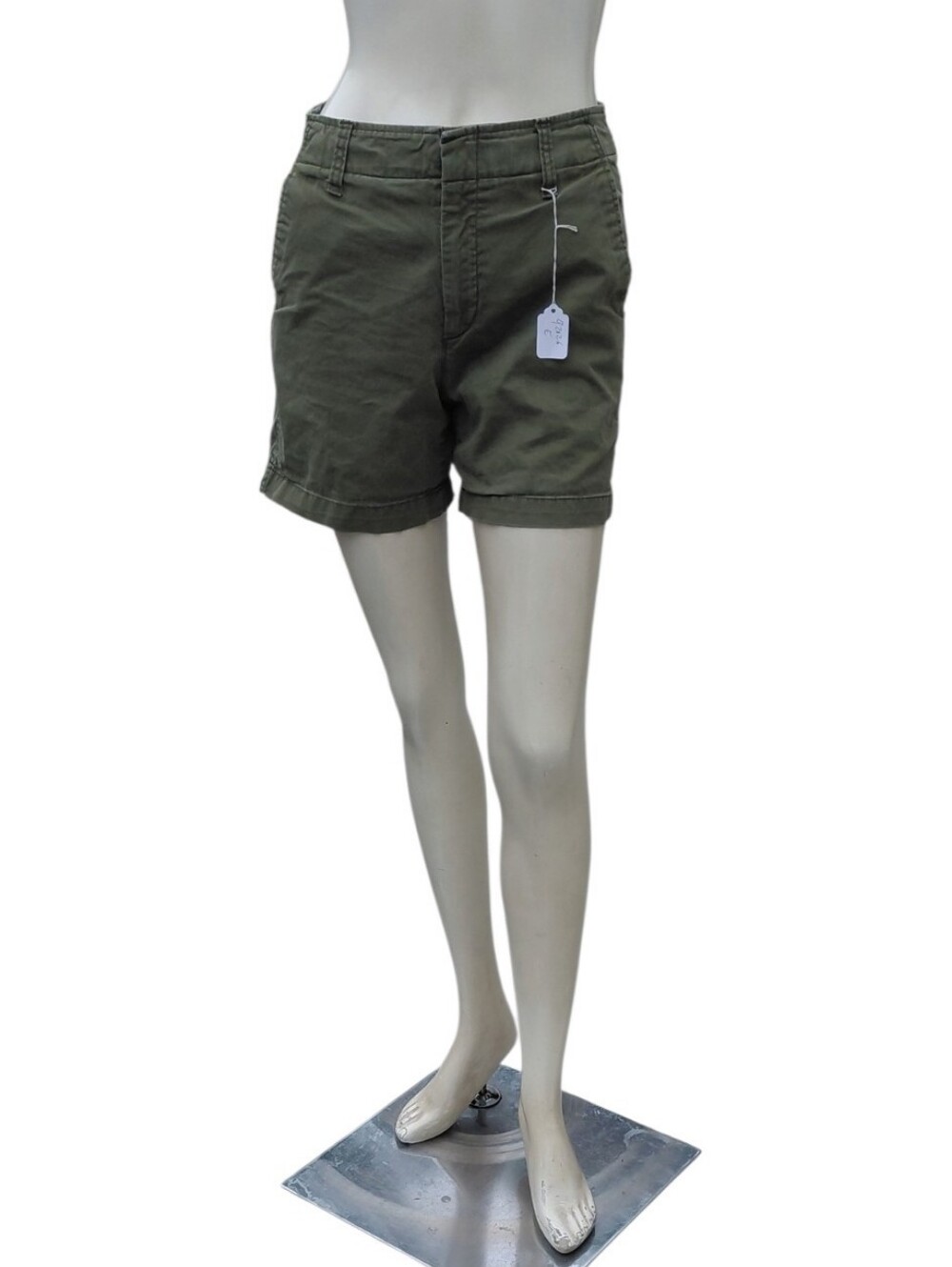 92026E Gap Olive Green Shorts Size 0 W24" 5" Inseam 9" Rise